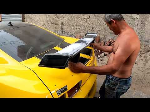 Aerofólio importado da gringa esta quase pronto! Chicão não aprovou!