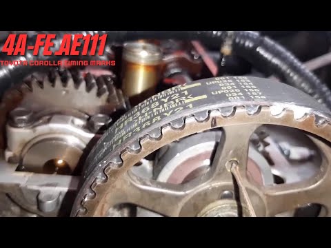Toyota Corolla Engine 4A-FE.AE111 Timing Marks.#car #toyota #mechanic
