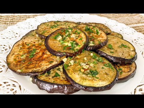 I have never eaten such delicious eggplant! Italian recipe of garlic eggplant
