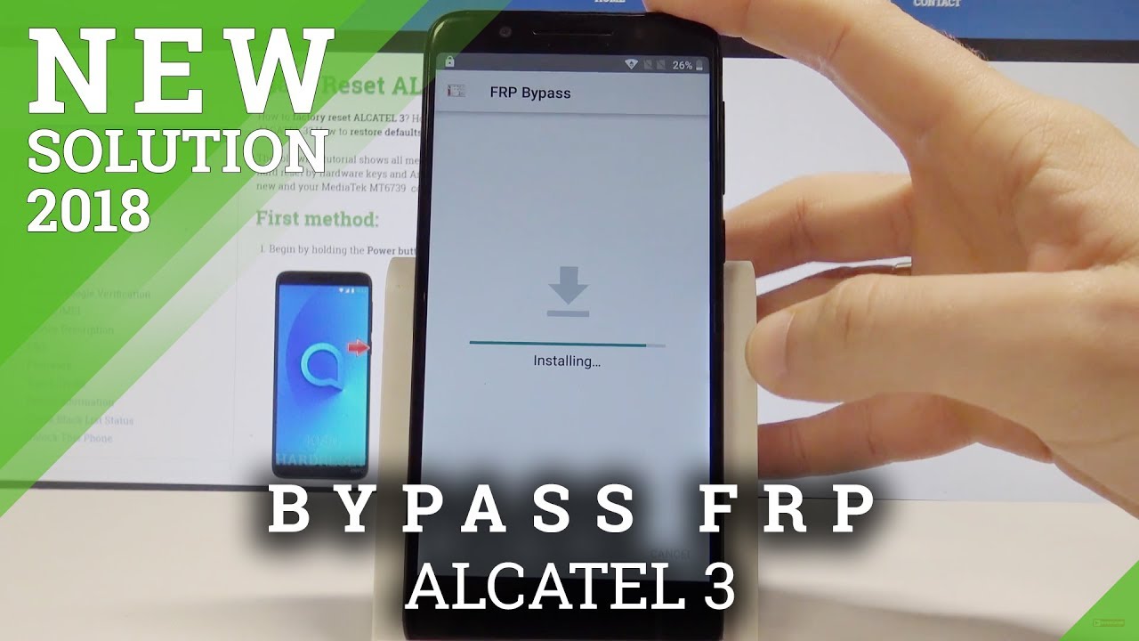 How to Bypass Google Verification on ALCATEL 3 - Unlock FRP / Skip Google Verification