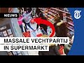 Massale vechtpartij in supermarkt Purmerend