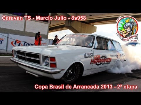 Caravan 6 cil Aspro Marcio Julio - Recorde - 2ª etapa Brasileiro de Arrancada 2013