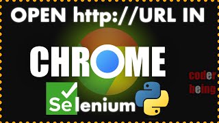 Selenium Python - Open Chrome and load URL