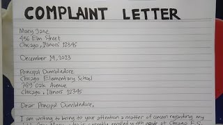 How To Write A Complaint Letter Step by Step Guide | Writing Practices