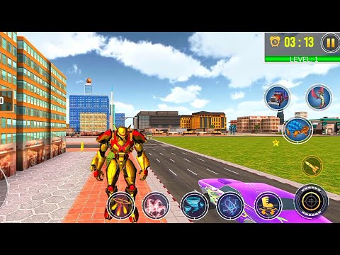 Police Dragon Robot Car Game - Android Gameplay