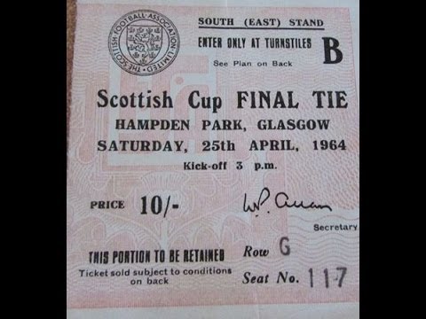 Rangers v Dundee SCF 1964 High camera