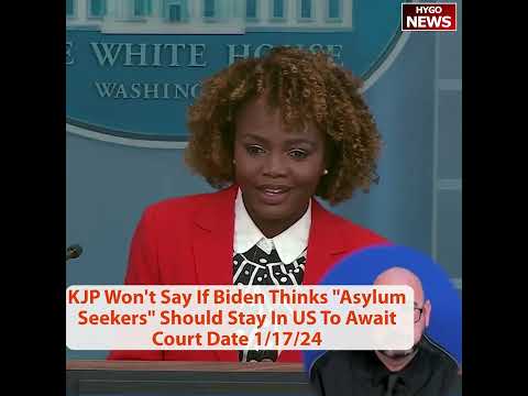 Q: Asylum Seekers Stay In US To Await Court Date? KJP: Republicans 'In The Way' On Border