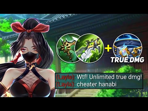 WHEN GLOBAL HANABI TRY TOO MUCH MULTIPLE TRUE DAMAGE BUILD!! (MUST TRY THIS!)