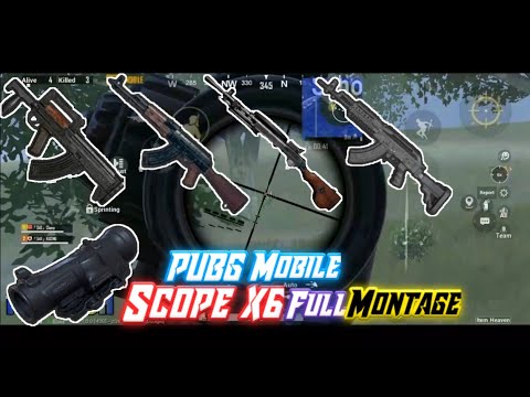 Scope X6 Full Spray!! • PUBG MOBILE MONTAGE