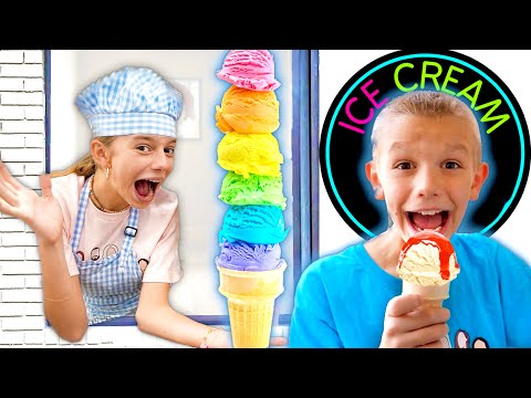 Buying Real Ice Cream From Drive Thru Ice Cream Shop Window In My House!