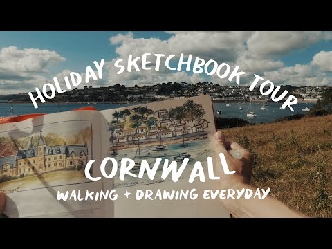 Vacation travel sketching tour ☀ drawing everyday