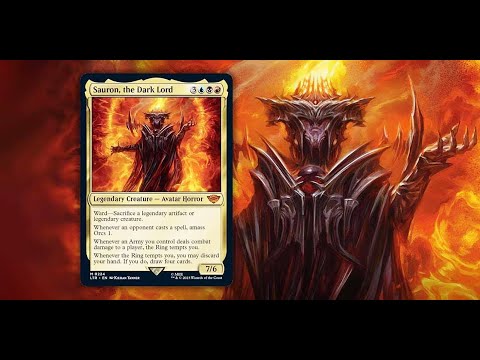 Sauron The Dark Lord, historic brawl deck. MTG Arena Gameplay.