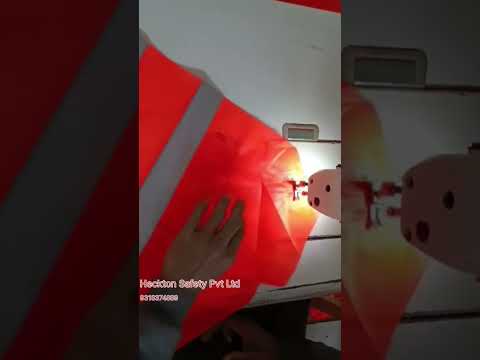 Red Reflective Safety Jacket 120 gsm, For Construction