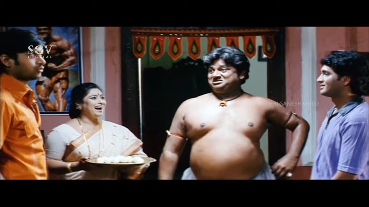Rangayana Raghu Body Building Comedy Scenes | Anthu Inthu Preethi Banthu Kannada Movie