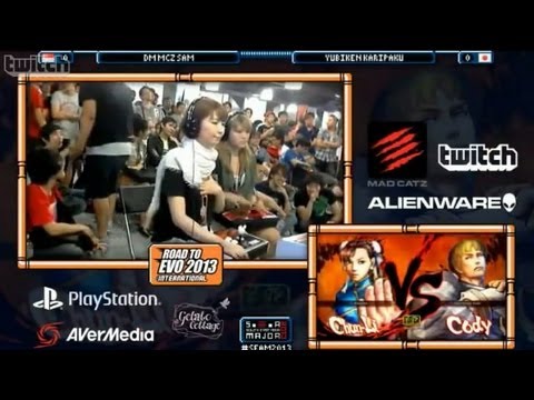 SSFIV:AE v2012 - Sam (Chun Li) vs. Karipaku (Cody) - SEAM 2013