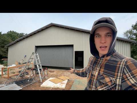 Getting our Shipping container shop ready for Insulation and paint! Massive project.