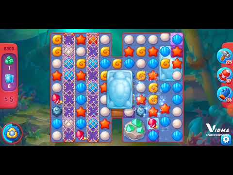 Fishdom. 8803 hard level no boosters and diamonds. 13 moves