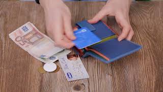 Невеликий вертикальний жіночий гаманець із натуральної шкіри ST Leather 19435 бірюзовий