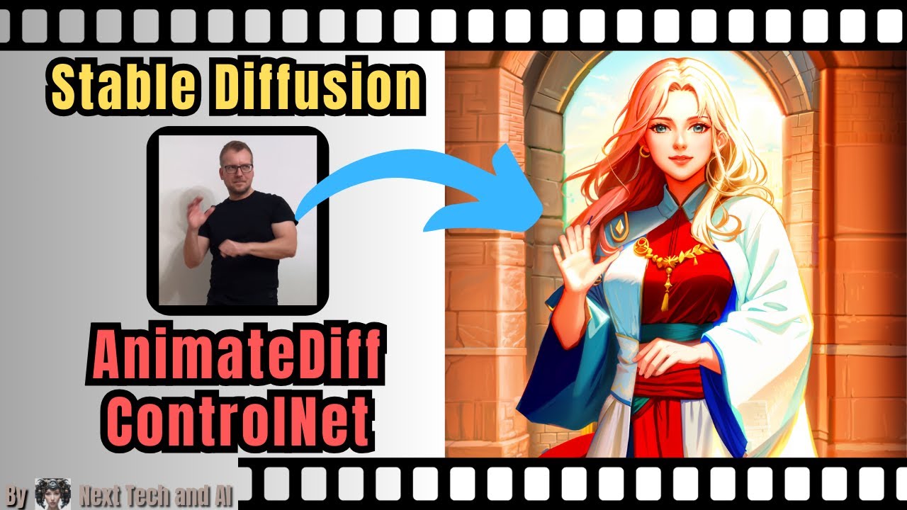 How to use ANIMATEDIFF in Stable Diffusion with CONTROLNET. BUG FIX! Control-Video and Custom Models