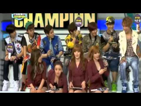 [ENG] Btob eunkwang and Secret hyosung fight over g.na