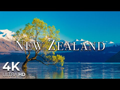 New Zealand 4K - Scenic Relaxation Film With Calming Music - Relaxation Film 4K