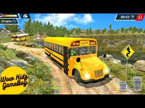 Offroad High School Bus Driver Simulator - Bus Driving Simulator 3D - Android GamePlay