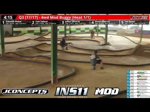 Saturday Qualifying - JConcepts Spring Indoor Nationals INS11 - SS Hobbies & Raceway - JC / MOD L...