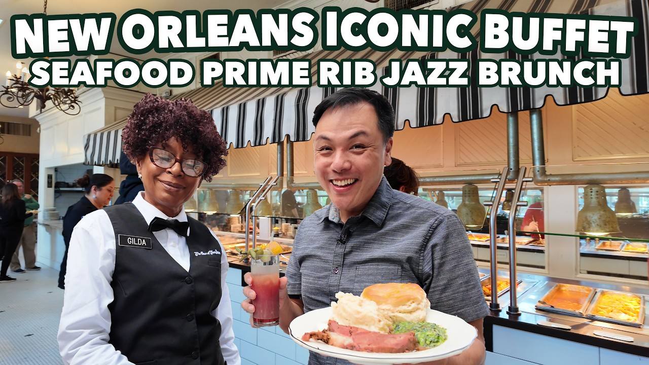 Iconic New Orleans Buffet | Creole Seafood Prime Rib Jazz Brunch at The Court of Two Sisters