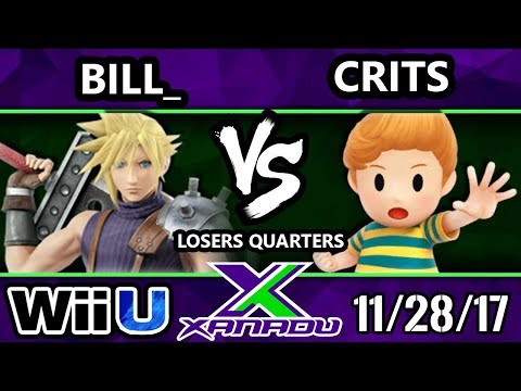 S@X 230 Smash 4 - Bill_ (Cloud, Sheik) Vs. Crits (Marth, Lucas) - SSB4 Losers Quarters