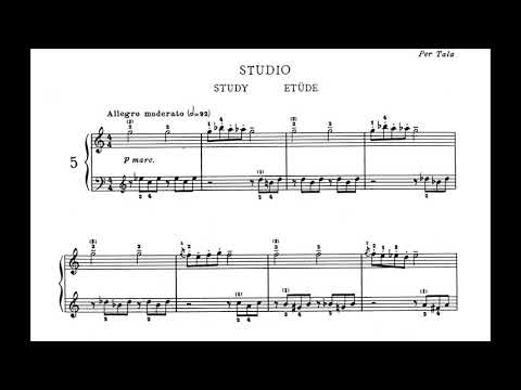 Aram Khachaturian - Album for Children, Volume I for Piano (1947) [Score-Video]