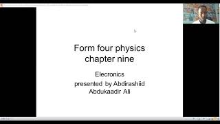 Electronics chapter 9 physics presentation by Abdulrashid Abdulkadir Ali