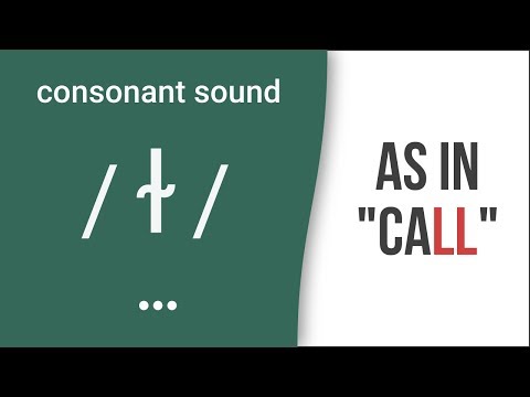 Consonant Sound Dark L as in "call" – American English Pronunciation