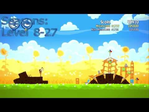 Angry Birds Trilogy - Seasons - Summer Pignic : Level 8-1 to 8-30 [3 Star Guide]