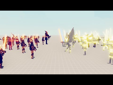 HOLY Faction vs CHAOS Faction｜Totally Accurate Battle Simulator TABS with Mods (Heaven vs Hell)