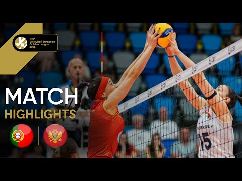 Highlights | Portugal vs. Montenegro - CEV Volleyball European Golden League 2025 | Women