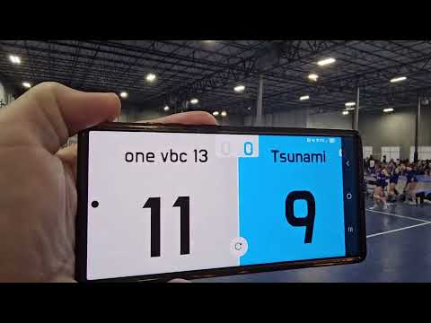 Tsunami Cobb 14-2 elite vs One vbc 13 at backyard bash set1