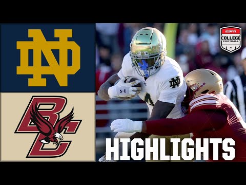 Notre Dame Fighting Irish vs. Boston College Eagles | Full Game Highlights | ESPN College Football