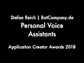 Stefan Reich BotCompany De Application For Creator Awards 2018