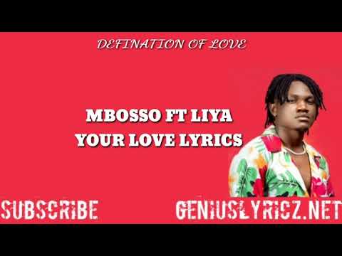Mbosso ft Liya Your love Lyrics