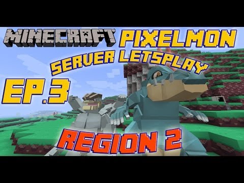 Minecraft pixelmon Littlelizard server Letsplay! ep.2: Region 2! New Pokemon!