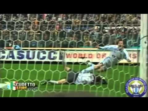 Serie A 1999-2000, day 27 Lazio - Roma 2-1 (Montella, Nedved, Veron)