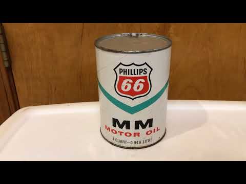 Phillips 66 vintage oil can
