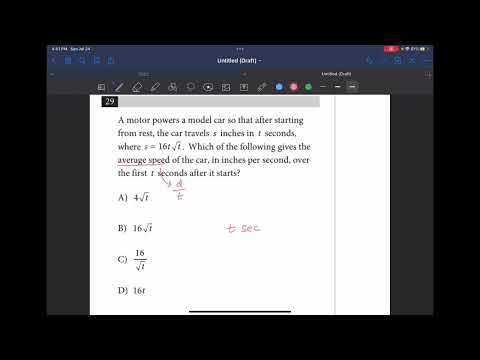 SAT Math  Practice Test 6 Common Error Problem 29 (Calculator)