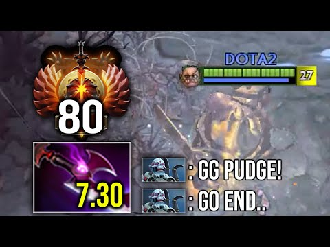 GG Silver Edge Pudge?? Go END!! Immortal rank 80 Pudge delete all 9K MMR!!