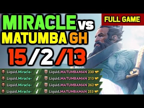 This is what happens When Miracle meets his Teammates in Solo Ranked vs Matumbaman, GH