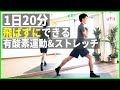 初心者向け!自宅で飛ばずにできる有酸素運動&ストレッチダイエット【20分】