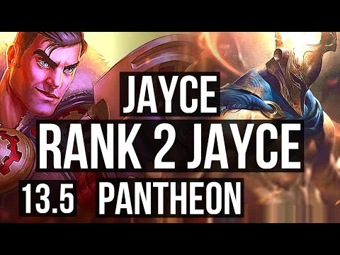 JAYCE vs PANTHEON (TOP) | Rank 2 Jayce, 4/2/12, Rank 12 | KR Challenger | 13.5