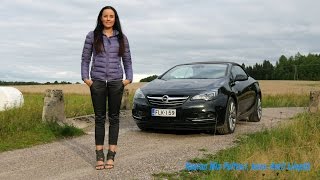 Kaaran Mia Pelttari koeajaa Opel Cascadan