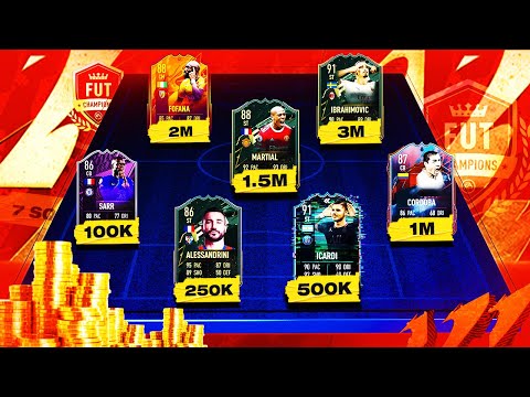 FIFA 22 ALL BEST FUT CHAMPS TEAMS! 100K, 250K, 500K, 1M, 1.5M, 2M, 3M HYBRID SQUAD BUILDER