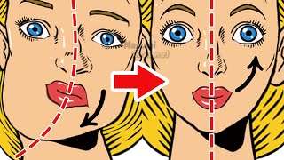 Lift Sagging Cheeks, Droopy Mouth Corners, Eye Corners! Fix Asymmetrical Face l Get Symmetrical Face